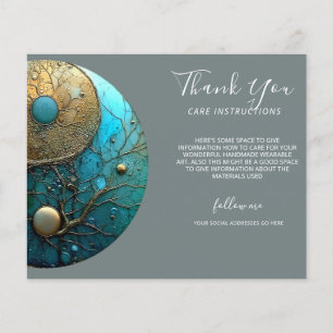 Prospectus 11,4 Cm X 14,2 Cm Tides of Balance   Yin Yang Design