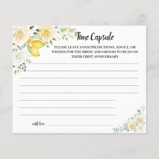 Prospectus 11,4 Cm X 14,2 Cm Time Capsule Conseil Lemon&Rose Fête des mariées C