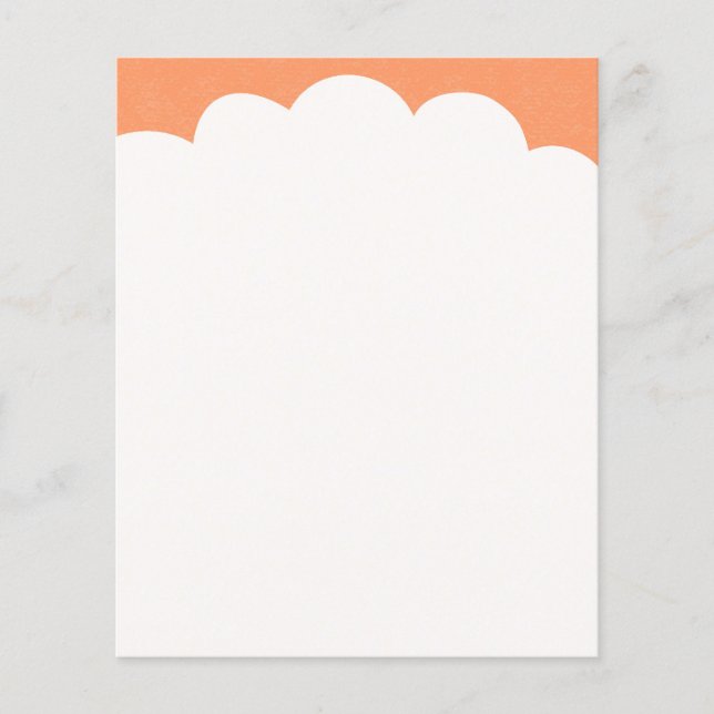 Prospectus 11,4 Cm X 14,2 Cm Touches du nuage - Pêcher (Devant)