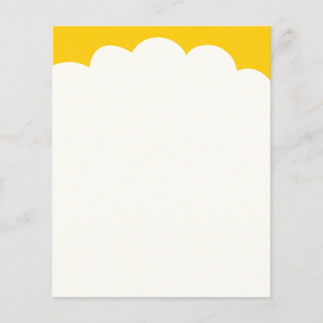 Prospectus 11,4 Cm X 14,2 Cm Touches nuageuses - Ambre (Devant)