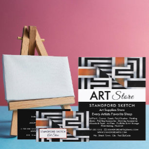 Prospectus 11,4 Cm X 14,2 Cm Trippy Maze Motif, Magasin de fournitures d'art