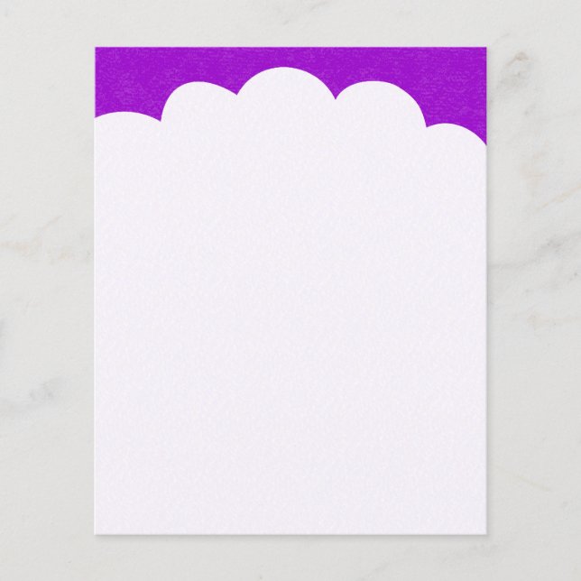 Prospectus 11,4 Cm X 14,2 Cm Trop nuageux - Violet (Devant)