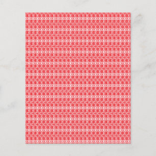 Prospectus 11,4 Cm X 14,2 Cm Un design abstrait rouge et orange vif avec des to