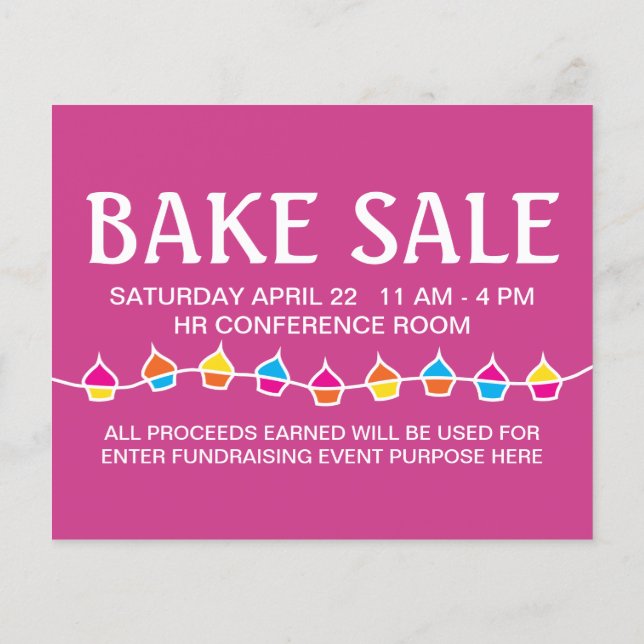 Prospectus 11,4 Cm X 14,2 Cm vente de gâteaux prospectus (Dos)