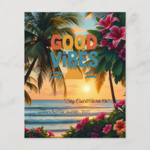 Prospectus 11,4 Cm X 14,2 Cm Vibes d'été Carnet tropical