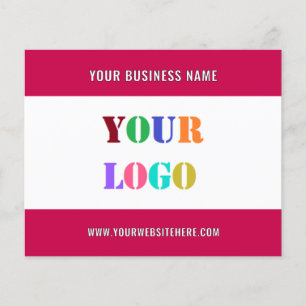 Prospectus 11,4 Cm X 14,2 Cm Votre logo d'entreprise Texte personnalisé Circula