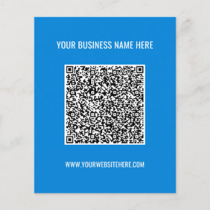 Prospectus 11,4 Cm X 14,2 Cm Votre QR Code Nom Site Web Couleurs Circulaire pro