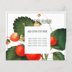 PROSPECTUS 11,4 CM X 14,2 CM VOYAGE D'AFFAIRES : JARDIN + FOIRES : FRAISES