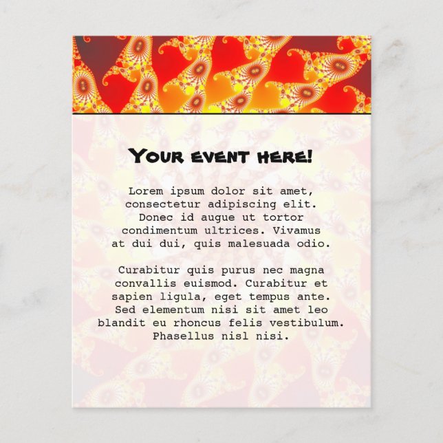 Prospectus 11,4 Cm X 14,2 Cm Web de feu (Devant)