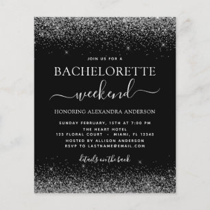 Prospectus 11,4 Cm X 14,2 Cm Week-end d'enterrement de vie de jeune fille à bud