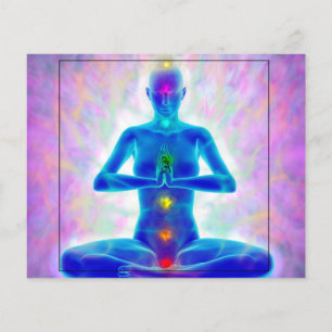 Prospectus 11,4 Cm X 14,2 Cm yogi, yoga, système chakra, énergie, chi, aura, re