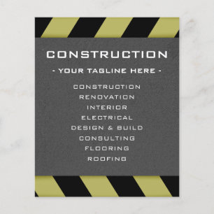 Prospectus 11,4 Cm X 14,2 Cm Zone de construction