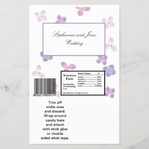 Prospectus 14 Cm X 21,6 Cm 2 Hershey's Grand Barre Wrapper violet Hydrangea