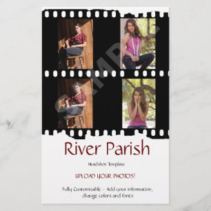 Prospectus 14 Cm X 21,6 Cm 2 Sided Affordable Actor Headshot Card