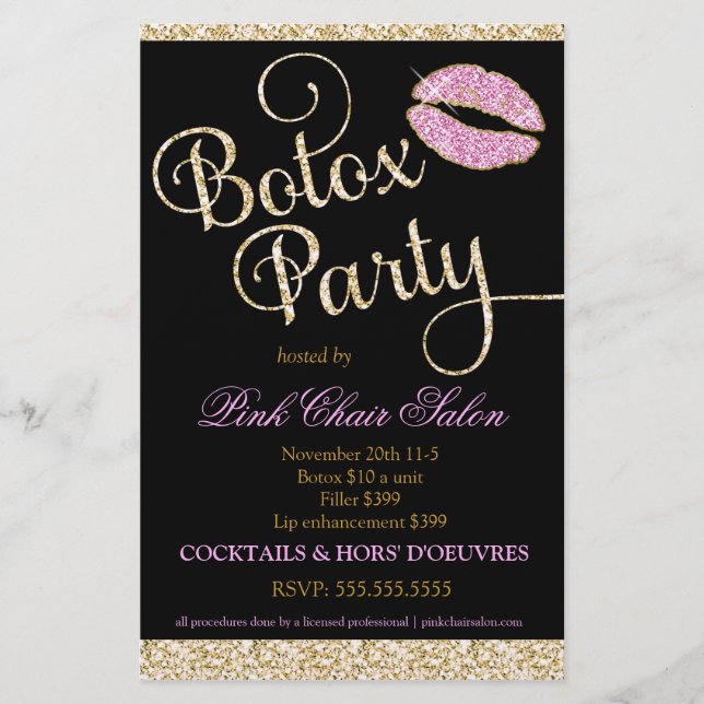 Prospectus 14 Cm X 21,6 Cm 311 Botox Party Sparkle Lips (Devant)