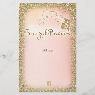 Prospectus 14 Cm X 21,6 Cm 311 Bronzed Beautés Parties scintillant Spray Flye