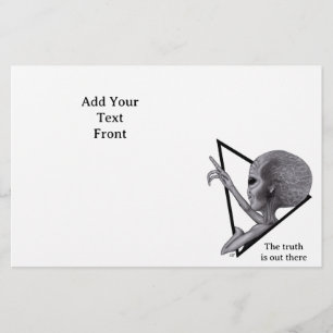 Prospectus 14 Cm X 21,6 Cm Alien gris, la vérité est là