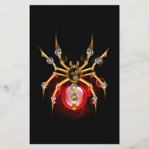 Prospectus 14 Cm X 21,6 Cm Araignée en vapeur noire