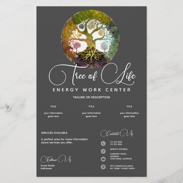 Prospectus 14 Cm X 21,6 Cm Arbre de vie | Saisons (Devant)