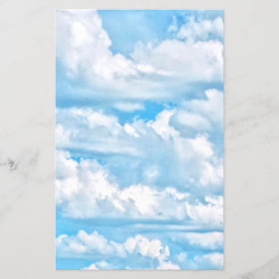 Prospectus 14 Cm X 21,6 Cm Arrière - plan Festive Happy Sunny Nuages