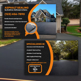 Prospectus 14 Cm X 21,6 Cm Asphalt Driway Sealing Company