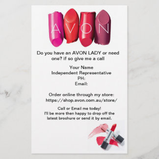 Prospectus 14 Cm X 21,6 Cm Avon Flyer