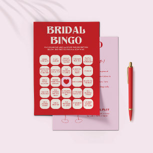 Prospectus 14 Cm X 21,6 Cm Bachelorette Jeux de fête Bingo