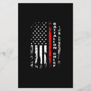 Prospectus 14 Cm X 21,6 Cm Bataillon des pompiers Bataillon en chef Cadeau en