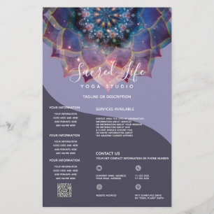 Prospectus 14 Cm X 21,6 Cm Boho Nebula Mandala, Mystique
