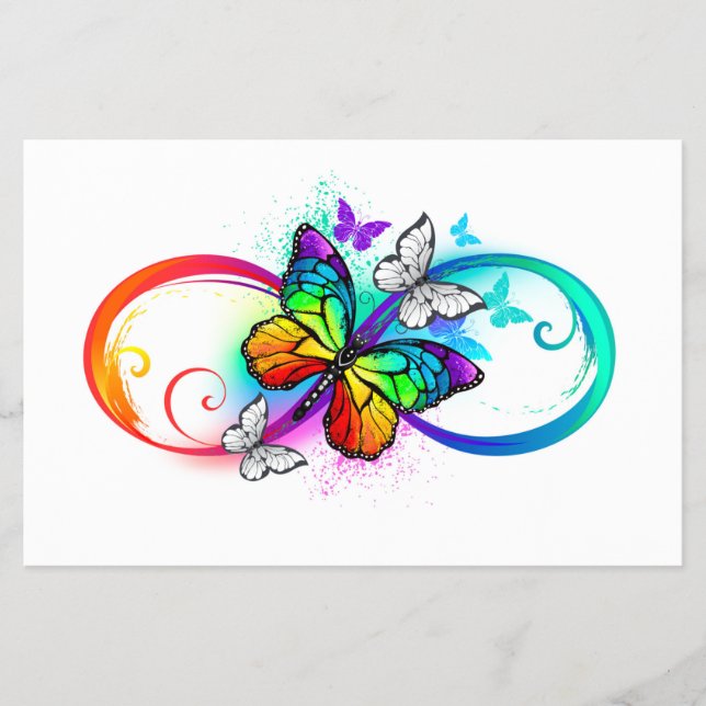 Prospectus 14 Cm X 21,6 Cm Bright infinity with rainbow butterfly (Devant)