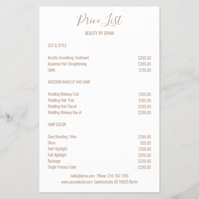 Prospectus 14 Cm X 21,6 Cm Brown blanc simple (Devant)