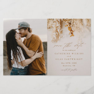 Prospectus 14 Cm X 21,6 Cm Budget Boho Flowers Photo Mariage Enregistrer La D
