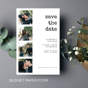 Prospectus 14 Cm X 21,6 Cm Budget photo collage mariage enregistrer la date
