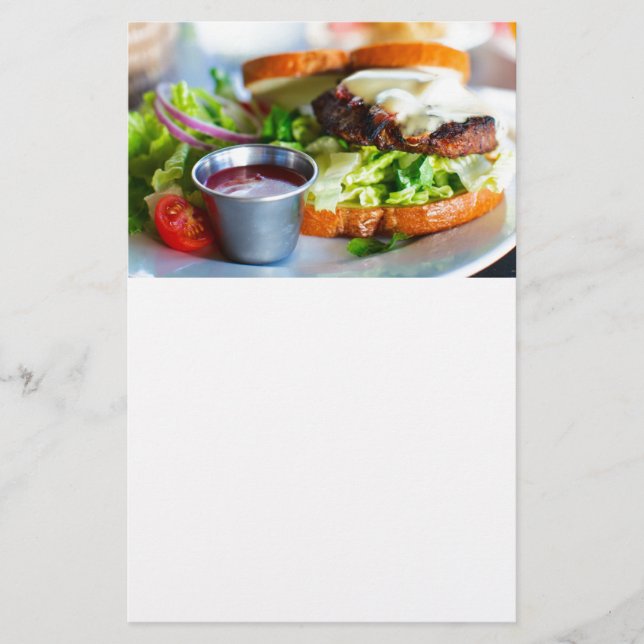 Prospectus 14 Cm X 21,6 Cm Burger (Devant)