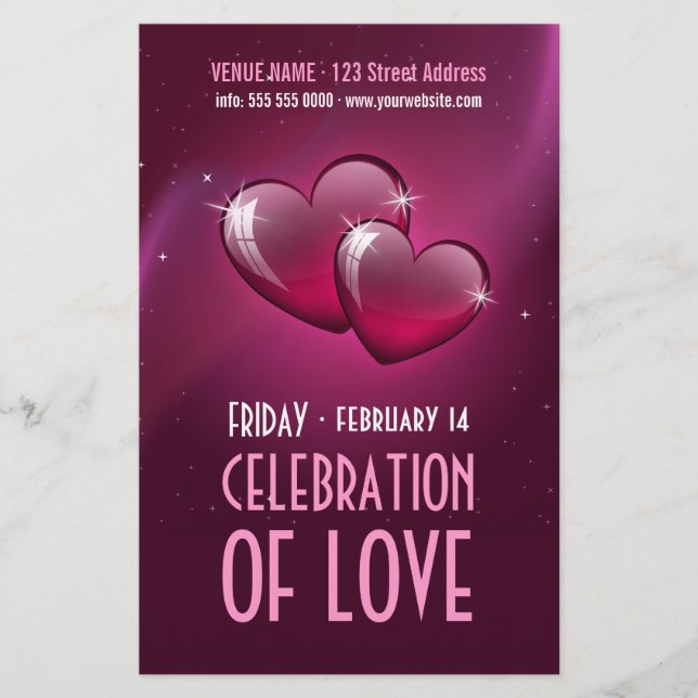 Prospectus 14 Cm X 21,6 Cm Candy Hearts Saint Valentin (Devant)