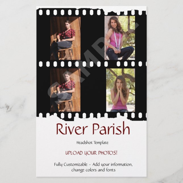 Prospectus 14 Cm X 21,6 Cm Carte Capture D'Écran 2 Côtés Abordable Pour Acteu (Devant)