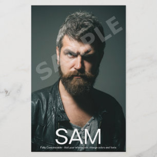 Prospectus 14 Cm X 21,6 Cm Carte de comp Zed d'acteur photo 2 faces