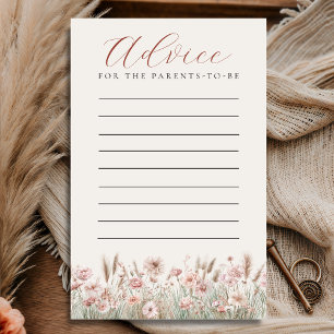 Prospectus 14 Cm X 21,6 Cm Carte de conseils Blush Meadow pour les parents