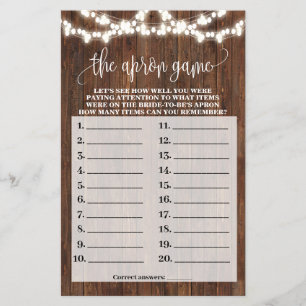 Prospectus 14 Cm X 21,6 Cm Carte de jeu de Baby Shower Mariage Western The Ap