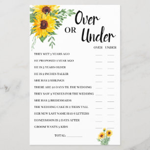 Prospectus 14 Cm X 21,6 Cm Carte de jeu de Baby Shower 'Plus ou Moins' Tourne