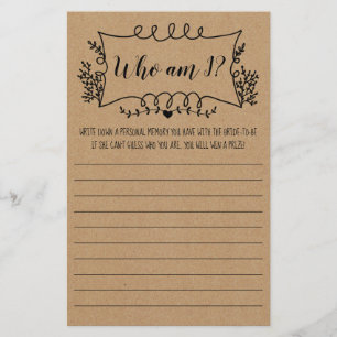 Prospectus 14 Cm X 21,6 Cm Carte de jeu pour enterrement de vie de jeune fill