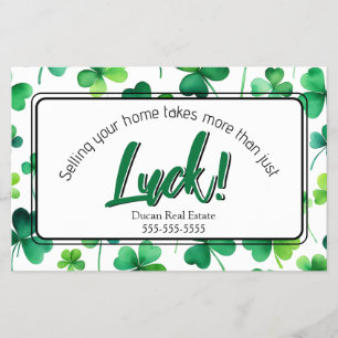 Prospectus 14 Cm X 21,6 Cm Carte postale immobilière St. Patrick's Day