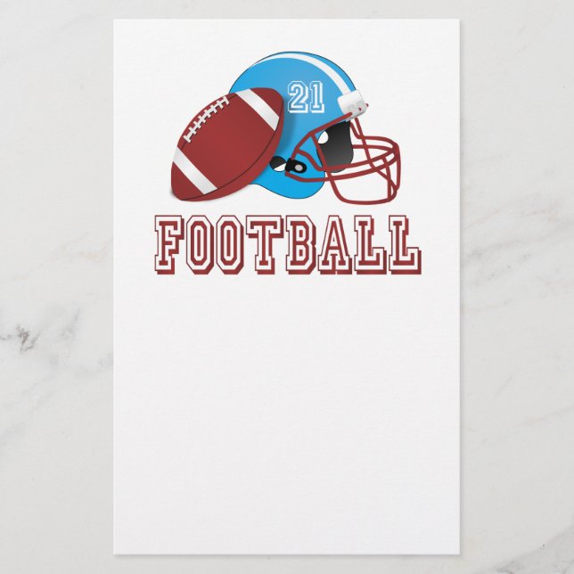 Prospectus 14 Cm X 21,6 Cm Casque et balle de football (Devant)