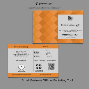 Prospectus 14 Cm X 21,6 Cm Certificat cadeau et bonus Promotion pour petites 
