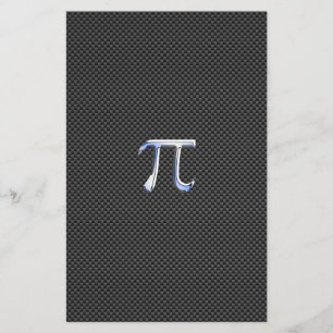 Prospectus 14 Cm X 21,6 Cm Chrome comme symbole Pi sur l'impression de fibre