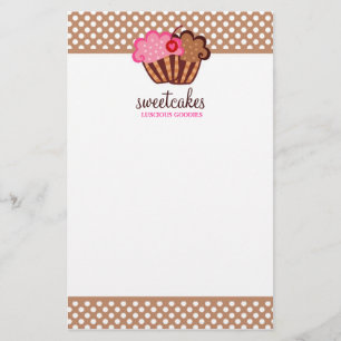Prospectus 14 Cm X 21,6 Cm Circulaire Brown 311-Sweet Cakes Cupcake