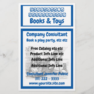 Prospectus 14 Cm X 21,6 Cm Circulaire d'affaires pour enfants