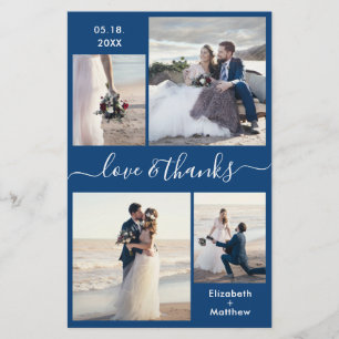 Prospectus 14 Cm X 21,6 Cm Circulaire du Mariage de Collage blanc Budget Mari