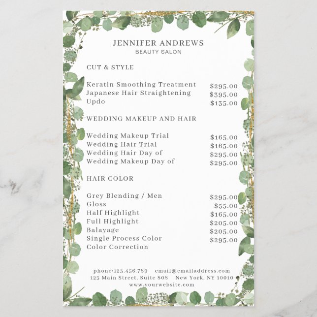 Prospectus 14 Cm X 21,6 Cm Circulaire moderne, verte (Dos)