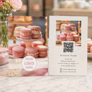 Prospectus 14 Cm X 21,6 Cm Code QR photo de logo personnalisé de boulangerie